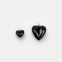 CUORE NERO  VETRO DI MURANO