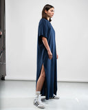 MAXI T-DRESS LIGHT / BLU
