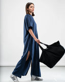 MAXI T-DRESS LIGHT / BLU