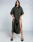 MAXI T-DRESS / VERDE