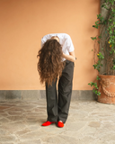 PANTALONI COTONE / NERO