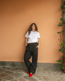 PANTALONI COTONE / NERO