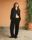 PANTALONI SPUGNA / NERO