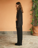 PANTALONI SPUGNA / NERO