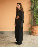 PANTALONI SPUGNA / NERO