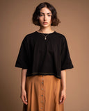 T-SHIRT CROP / GIALLO