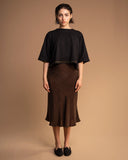 GONNA LONGUETTE / CUPRO MARRONE