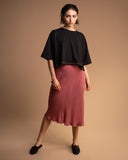 GONNA LONGUETTE / CUPRO ROSA