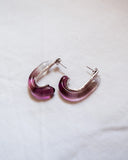 ORECCHINO CASSANDRA MALVA / VETRO DI MURANO