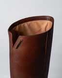 STIVALI IN PELLE / MARRONE