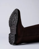 STIVALI IN PELLE / MARRONE