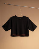 T-SHIRT CROP / ARANCIONE