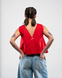 TOP COSTANZA / ROSSO